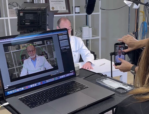 BEHIND THE SCENES - laptop view