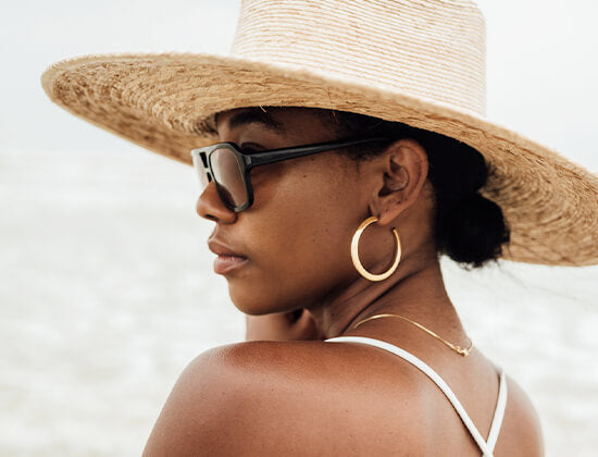 Wearing A Sunhat helps protect your scalp